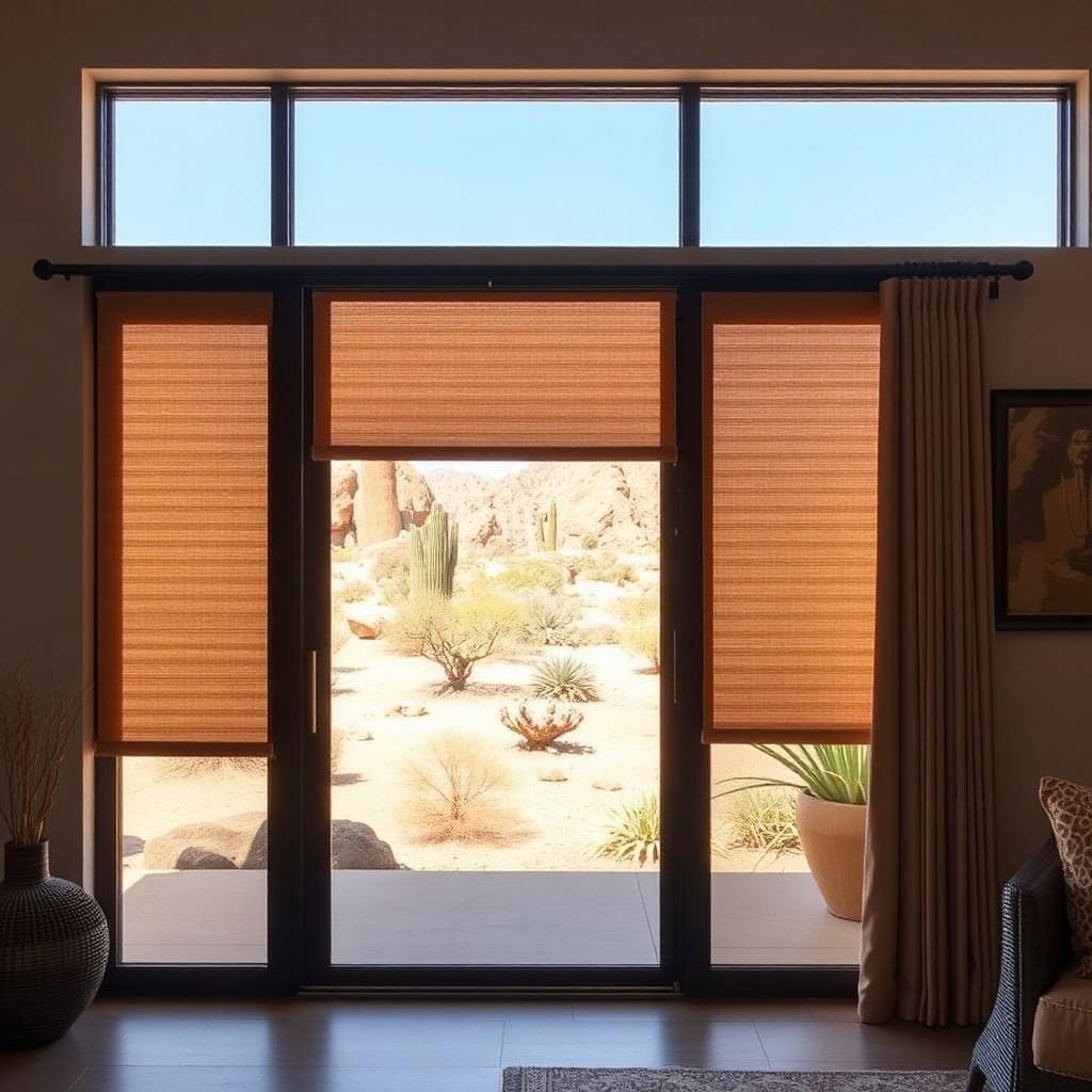 Panel Track Shades — custom window treatments