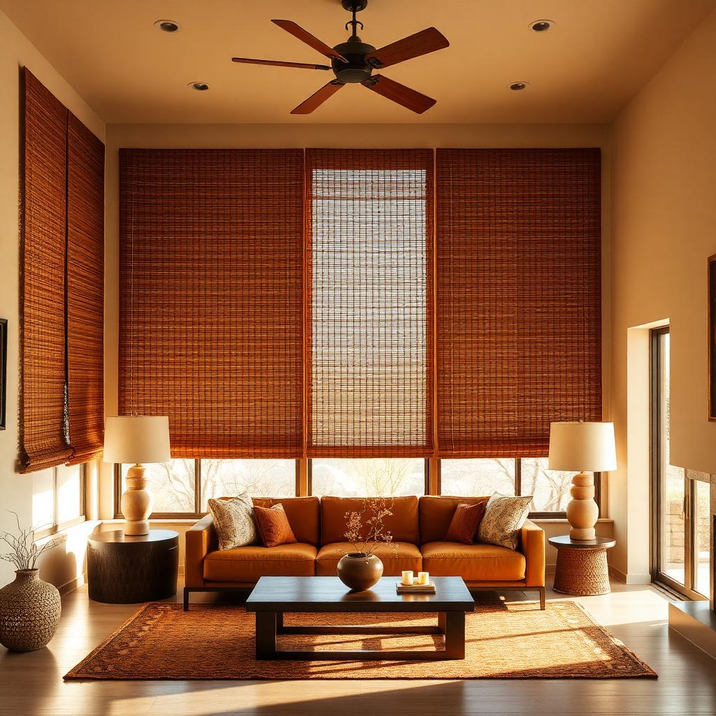 Woven Wood Shades — custom window treatments